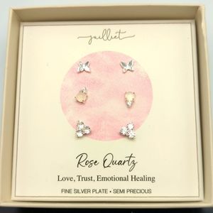 Juilliet 3 Pack Silver Earrings - Silver Plate.